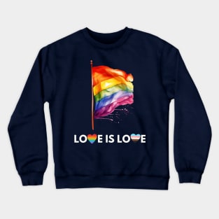 Love is Love Shirt Pride T-Shirt Gay Pride Tshirt Proud LGBTQ apparel Lesbian Pride Bi Pride Equality Shirt Pride Month Gift Rainbow shirt Crewneck Sweatshirt